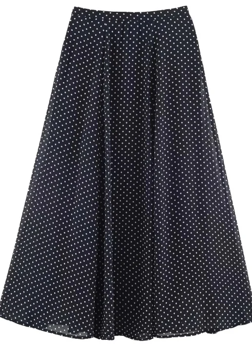 Damen 100+ oversized Pünktchenbluse mit Fledermausärmeln, Stehkragen und elastischem Saum Drune
