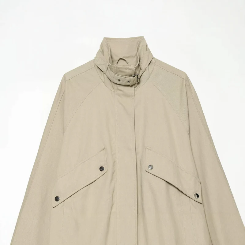 Damen 10+ verkürzte Utility‑Blousonjacke mit hohem Stehkragen und Taillenbund Drune