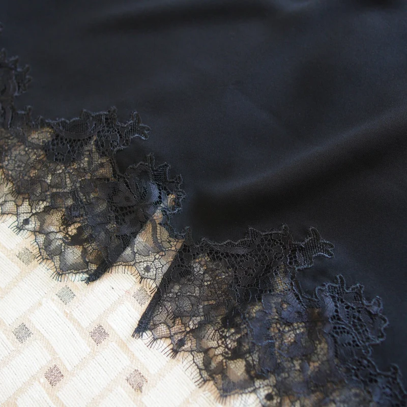 Damen Eleganter Maxirock mit dekorativer Spitzenborte Drune