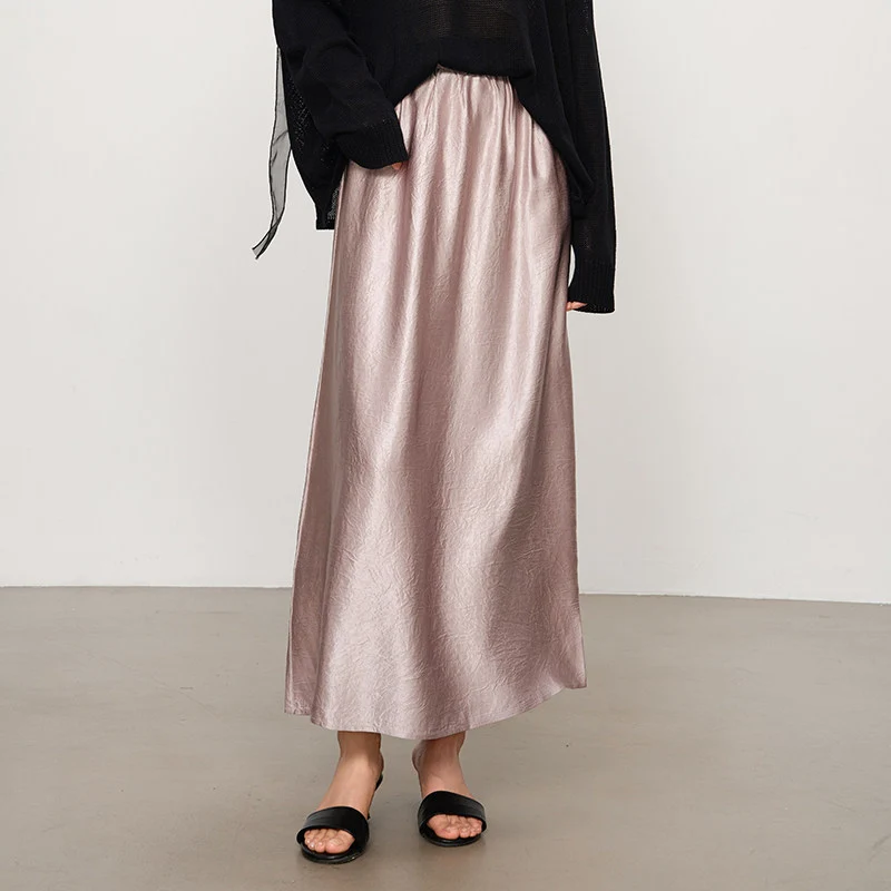 Damen Eleganter Maxirock aus hochwertigem Chiffon Drune