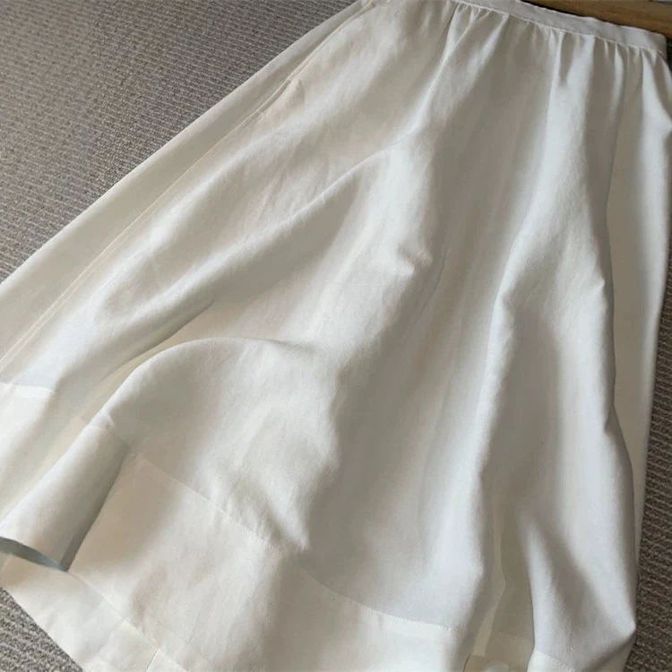 Damen Eleganter, luftiger Maxirock mit elastischem Bund Drune