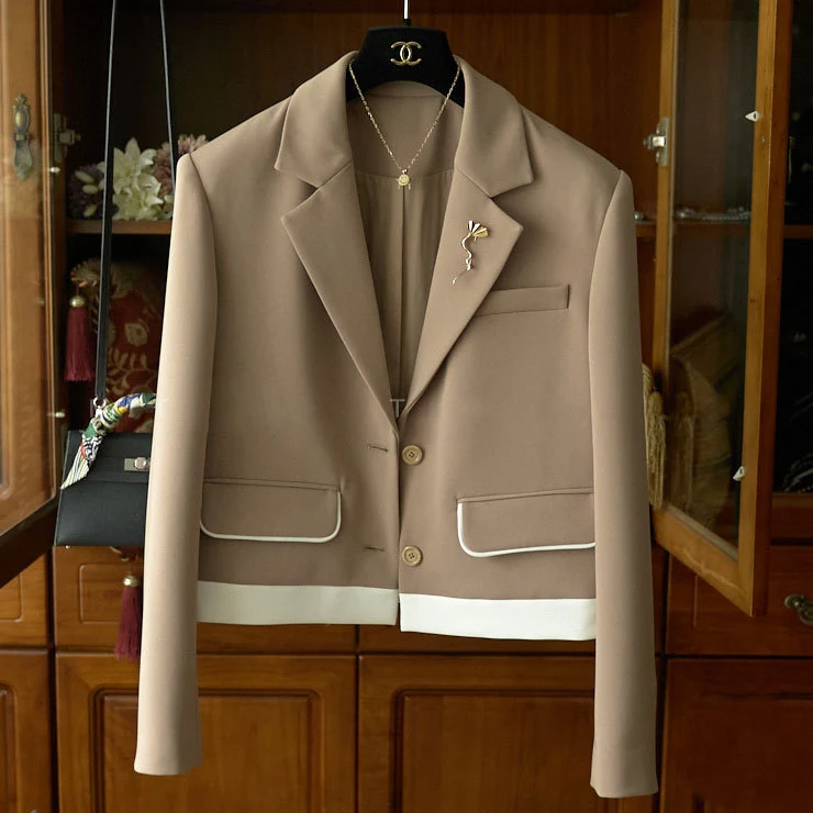 Damen Eleganter Kurzblazer Drune