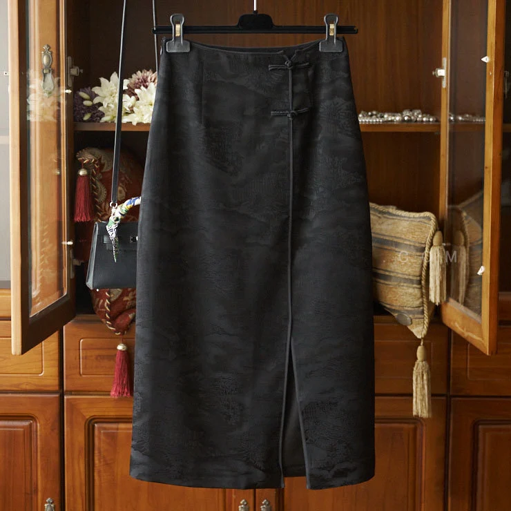 Damen Eleganter, geschmeidiger Bleistiftrock Drune