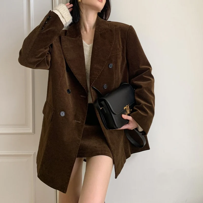 Damen Eleganter Cordblazer Drune