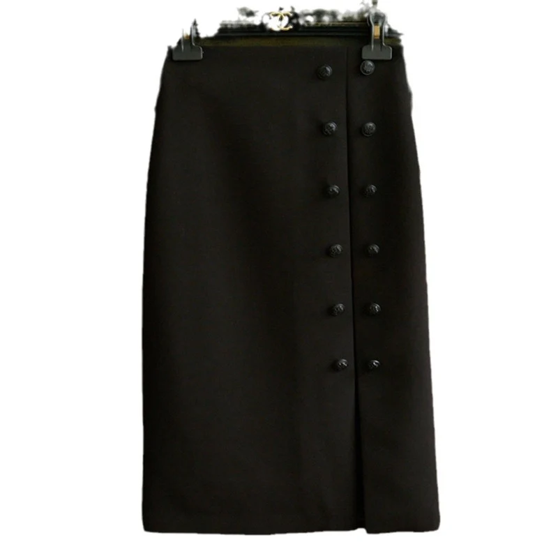 Damen Eleganter Bleistiftrock mit Knopfdetails Drune 1789268812
