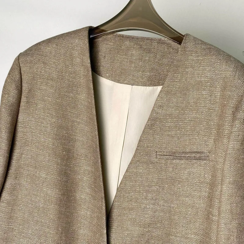 Damen Eleganter Blazer mit weichem Stoff Drune