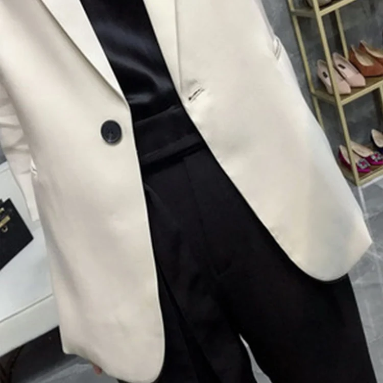 Damen Eleganter Blazer mit schmalem Schnitt Drune