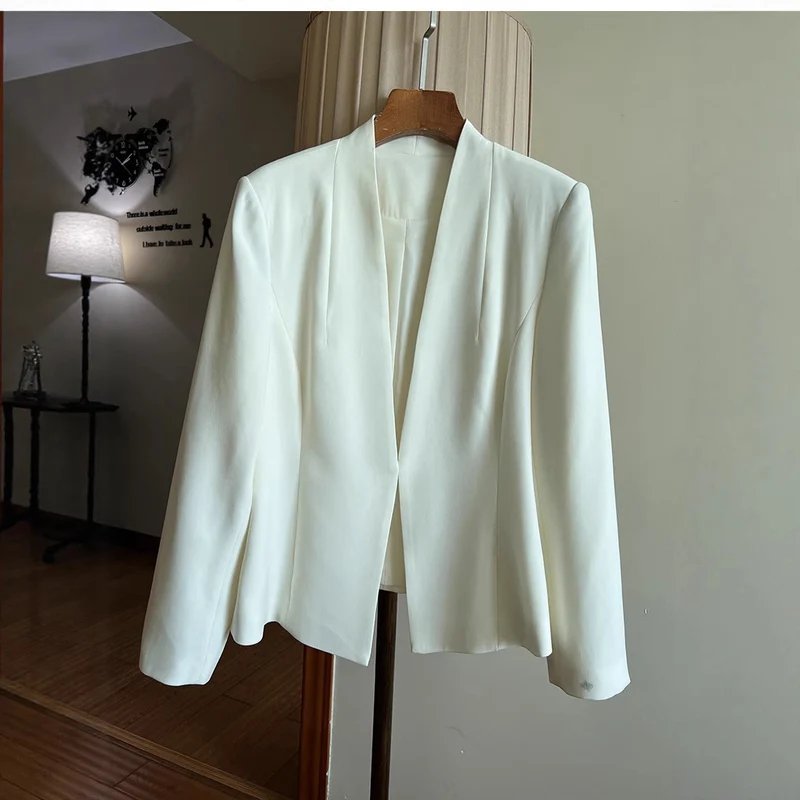 Damen Eleganter Blazer mit asymmetrischem Schnitt Drune