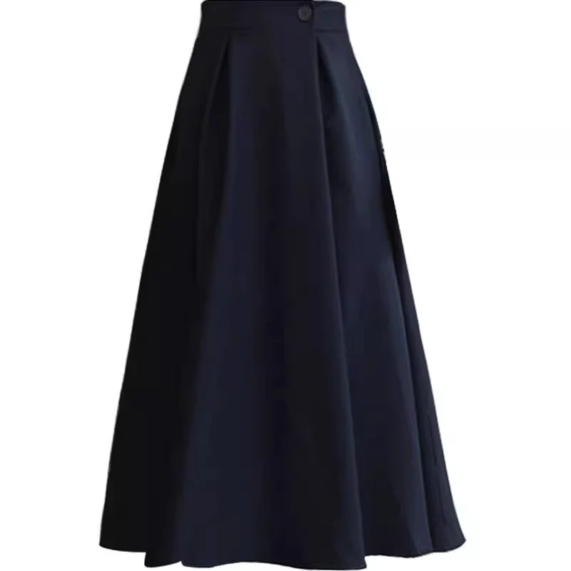 Damen Eleganter A-Linien Midi-Rock Drune