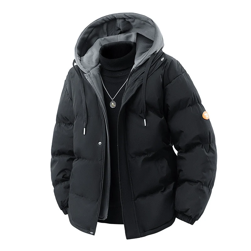 Herren Gepolsterte Wintersteppjacke mit integrierter Kapuzen-Innenlage und winddichter Thermofüllung Drune