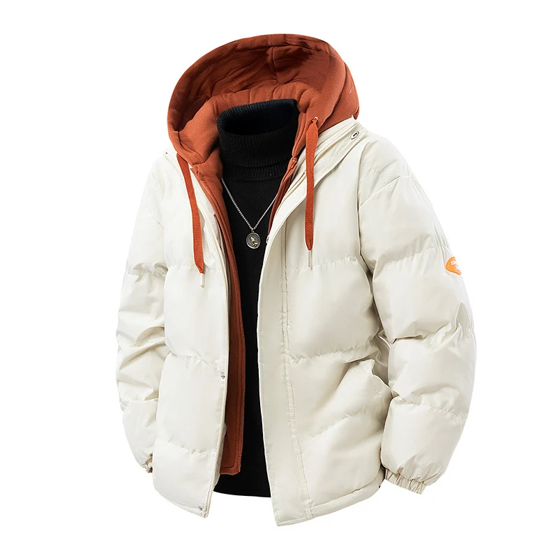 Herren Gepolsterte Wintersteppjacke mit integrierter Kapuzen-Innenlage und winddichter Thermofüllung Drune
