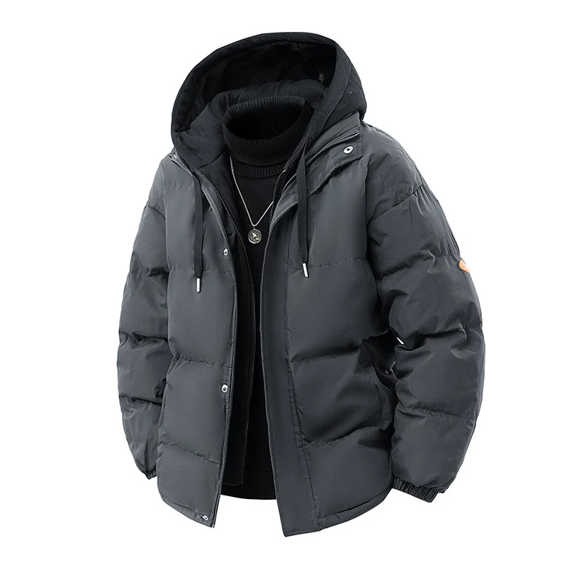 Herren Gepolsterte Wintersteppjacke mit integrierter Kapuzen-Innenlage und winddichter Thermofüllung Drune