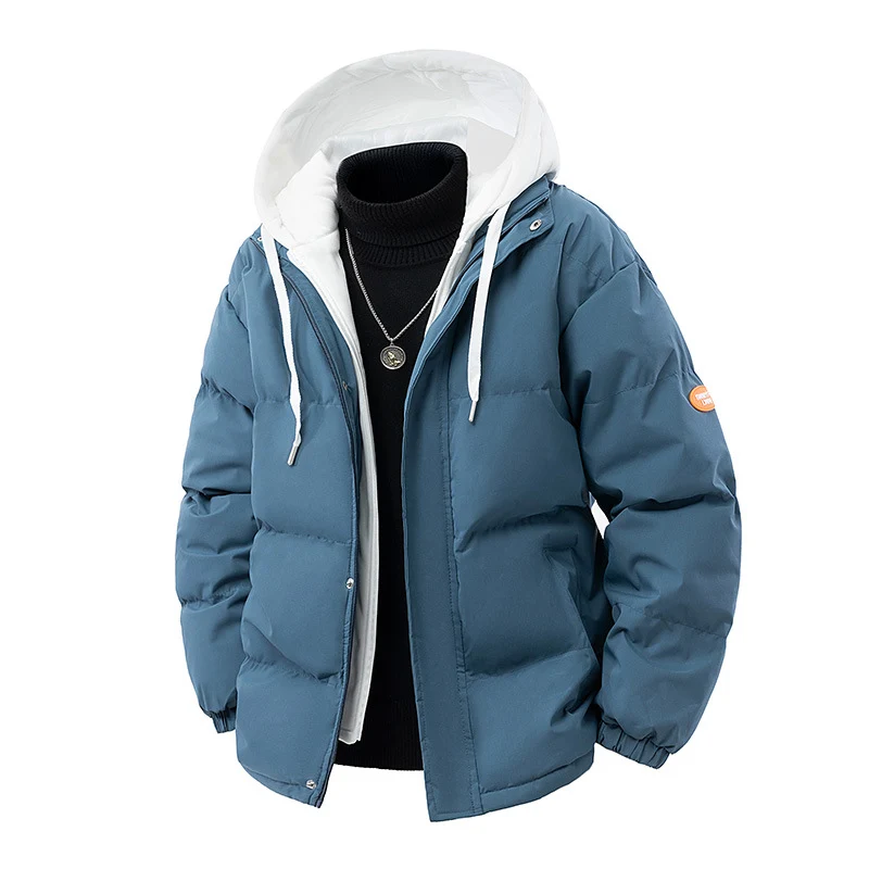 Herren Gepolsterte Wintersteppjacke mit integrierter Kapuzen-Innenlage und winddichter Thermofüllung Drune
