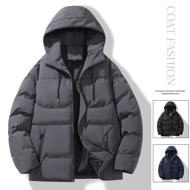 Herren Gepolsterte Steppkapuzenjacke mit Thermofüllung und winddichter Außenhaut Drune