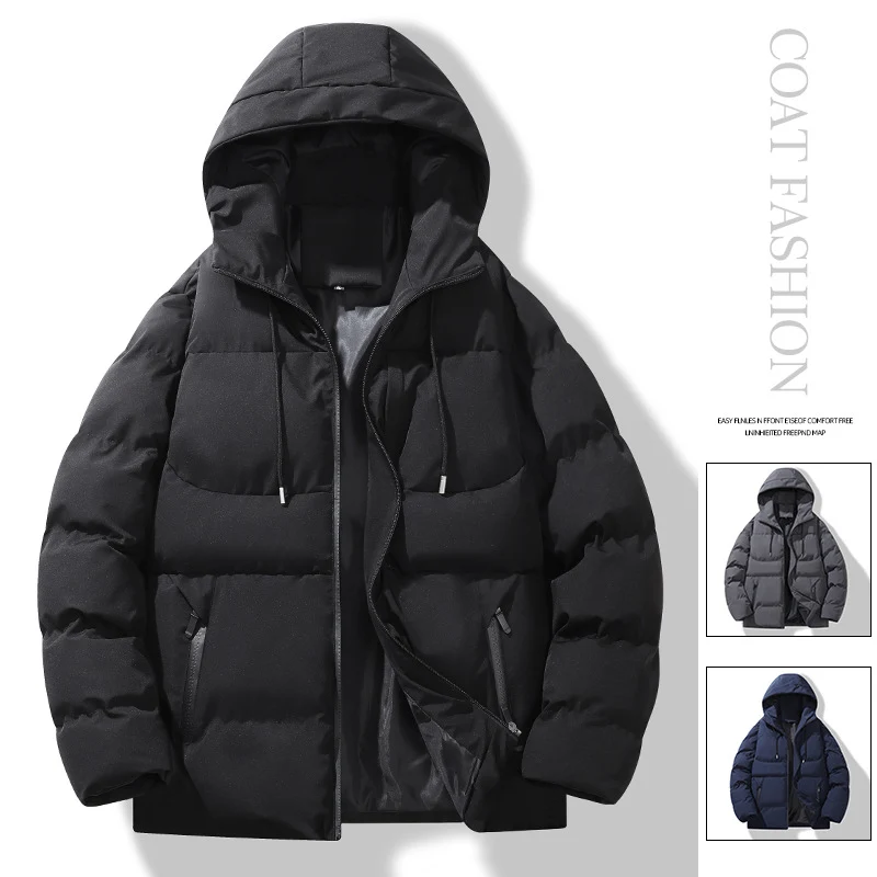 Herren Gepolsterte Steppkapuzenjacke mit Thermofüllung und winddichter Außenhaut Drune