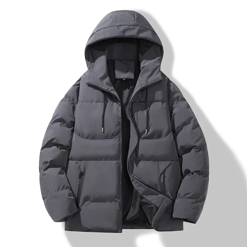 Herren Gepolsterte Steppkapuzenjacke mit Thermofüllung und winddichter Außenhaut Drune