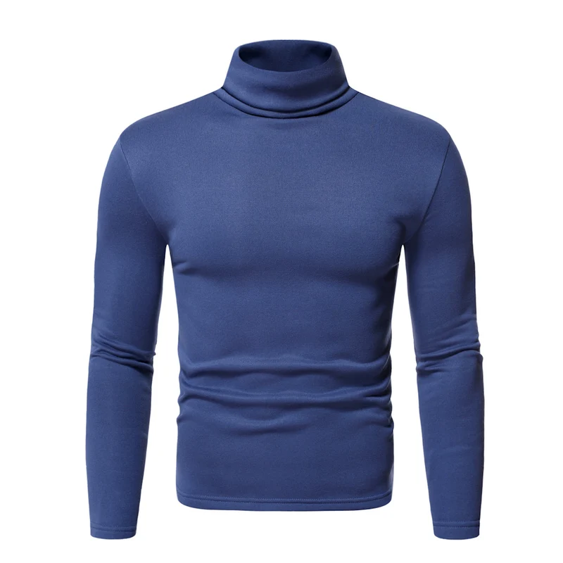 Herren Figurbetonter Rollkragenpullover aus Feinstrick Drune