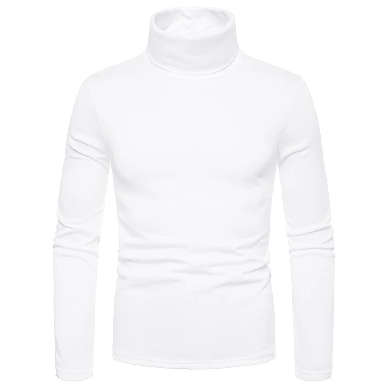 Herren Figurbetonter Rollkragenpullover aus Feinstrick Drune