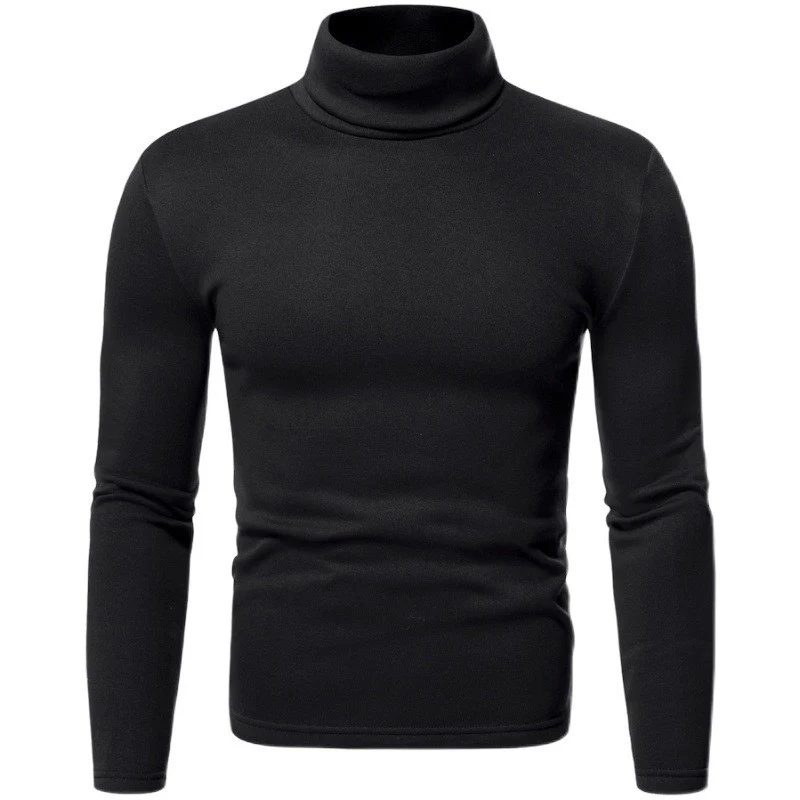 Herren Figurbetonter Rollkragenpullover aus Feinstrick Drune