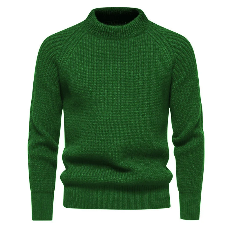 Herren Feinstrickpullover mit kurzem Rollkragen, Raglanärmeln und strukturierter Waffeloptik Drune
