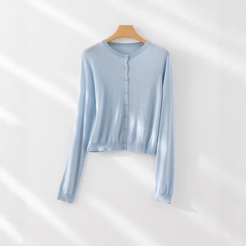 Damen Feinstrick-Cardigan mit Rundhalsausschnitt und taillierter Silhouette Drune
