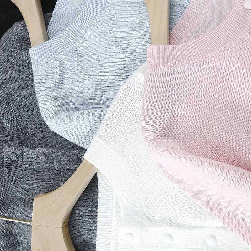 Damen Feinstrick-Cardigan mit Rundhalsausschnitt und Perlmuttknöpfen Drune