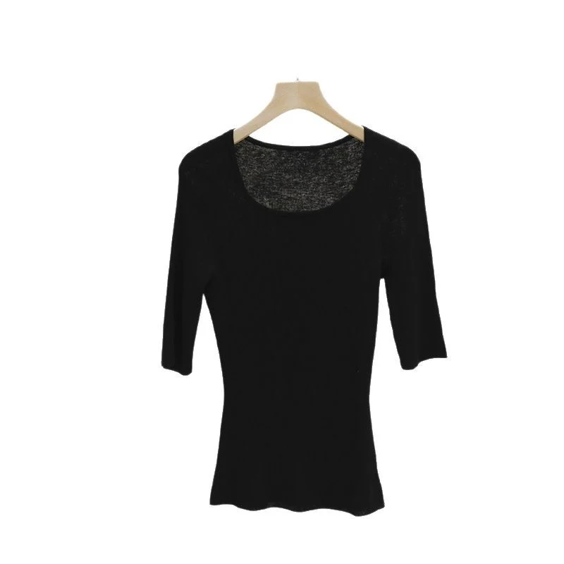 Damen Feines Ripp-Strick-Top mit breiten Trägern und glattem Fall Drune