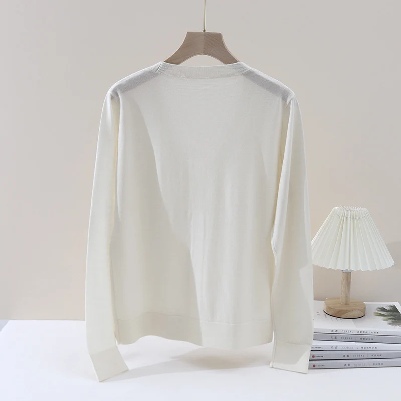 Damen Feiner V‑Ausschnitt-Cardigan aus leichtem Feinstrick mit Knopfleiste Drune