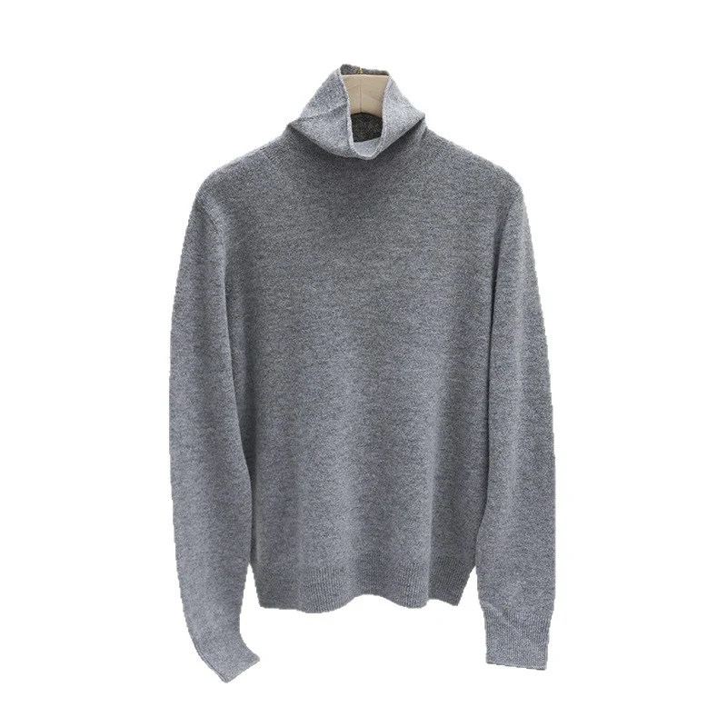 Damen Feiner Rollkragenpullover aus leichtem Feinstrick mit geripptem Saum und schmaler Silhouette Drune