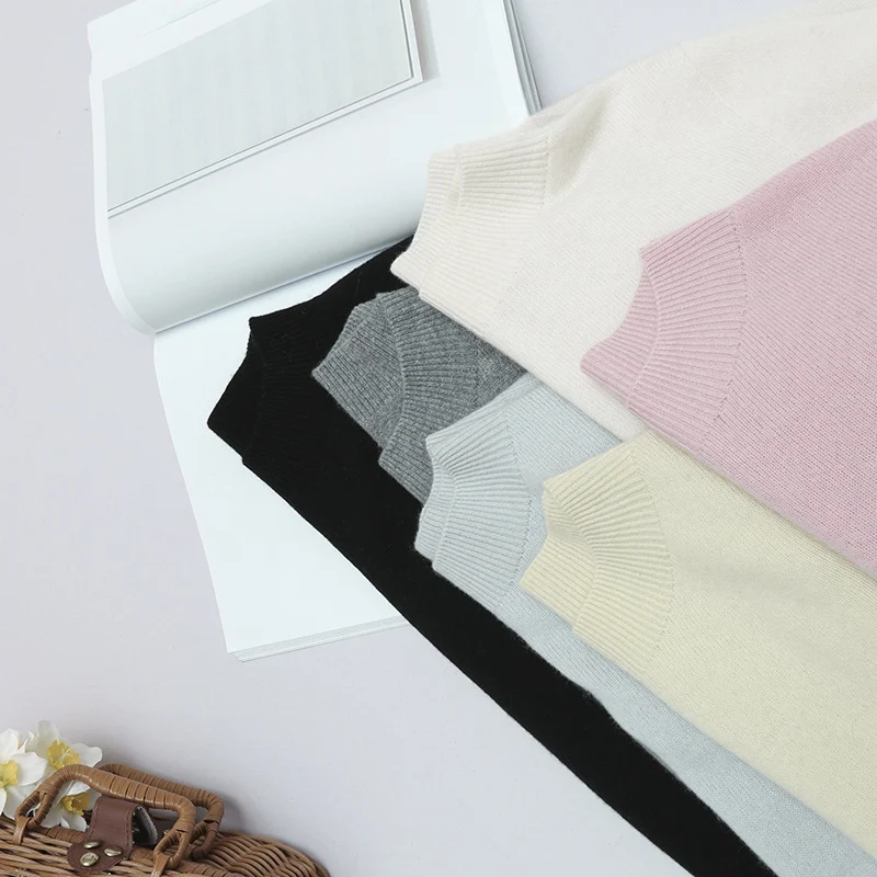 Damen Feiner Longsleeve-Rundhalspullover mit verstärktem Rippenkragen & schmeichelnder Hüftlänge Drune