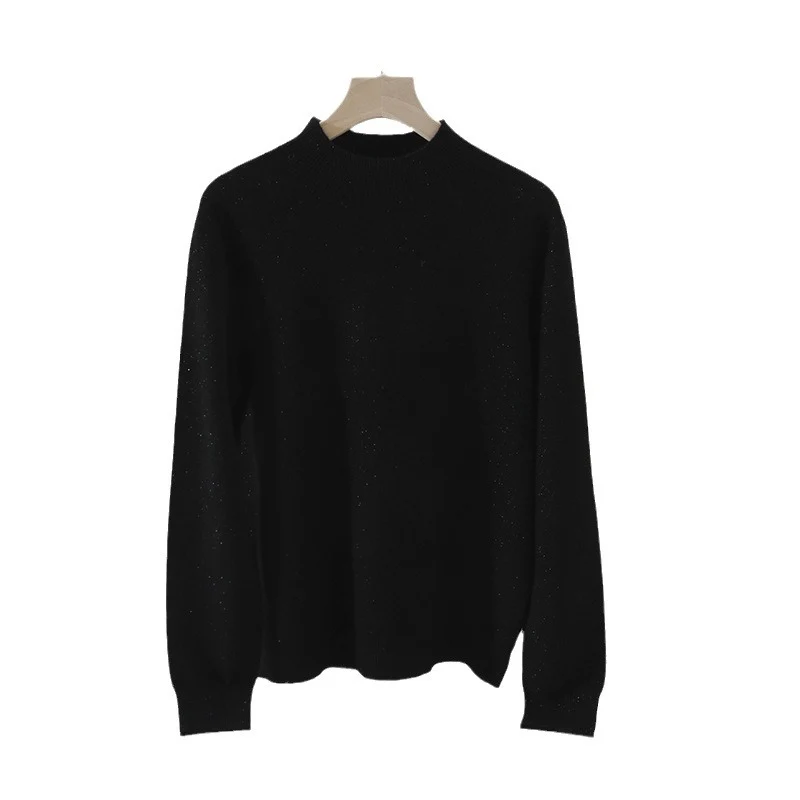 Damen Feiner gerippter Stehkragenpullover mit slim-fit Silhouette Drune