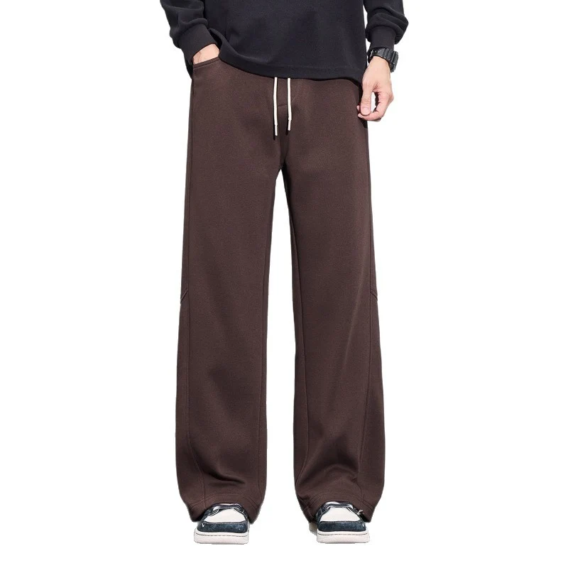 Herren weite Cargo-Sweathose aus angerautem Sweat mit Kordelzug Drune