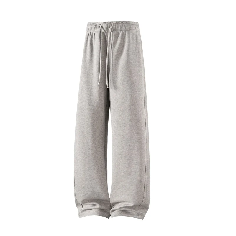Herren Lounge-Jogginghose mit weitem Bein und Kordelzug Drune