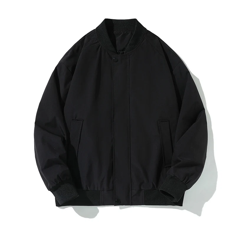 Damen Leichte Bomberjacke mit geripptem Saum, Druckknopfblende und verdeckten Eingrifftaschen Drune
