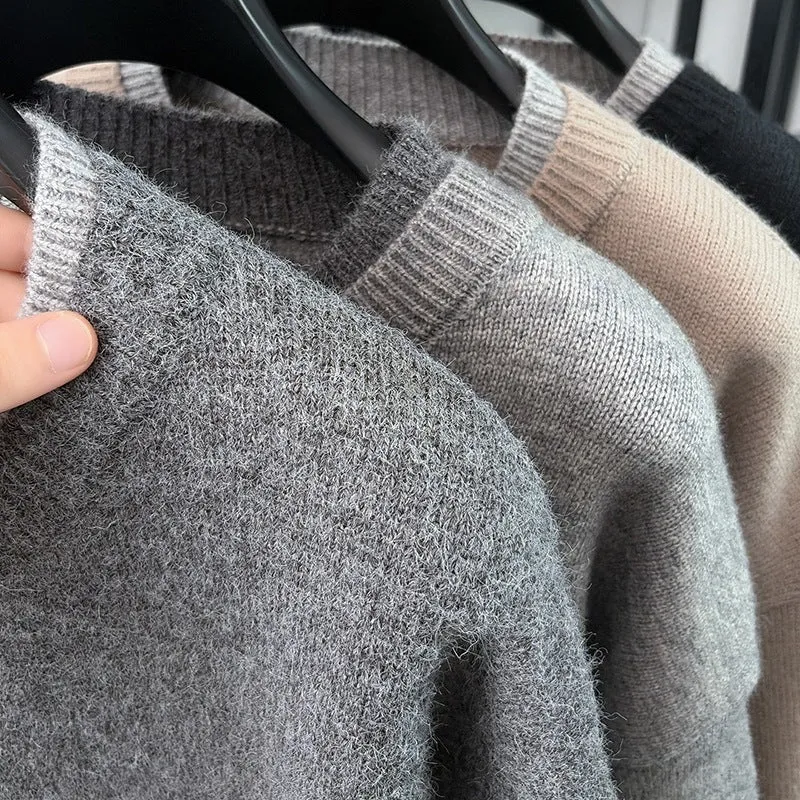 Damen Kurze Strickjacke mit Kontrastkragen und Knopfleiste Drune