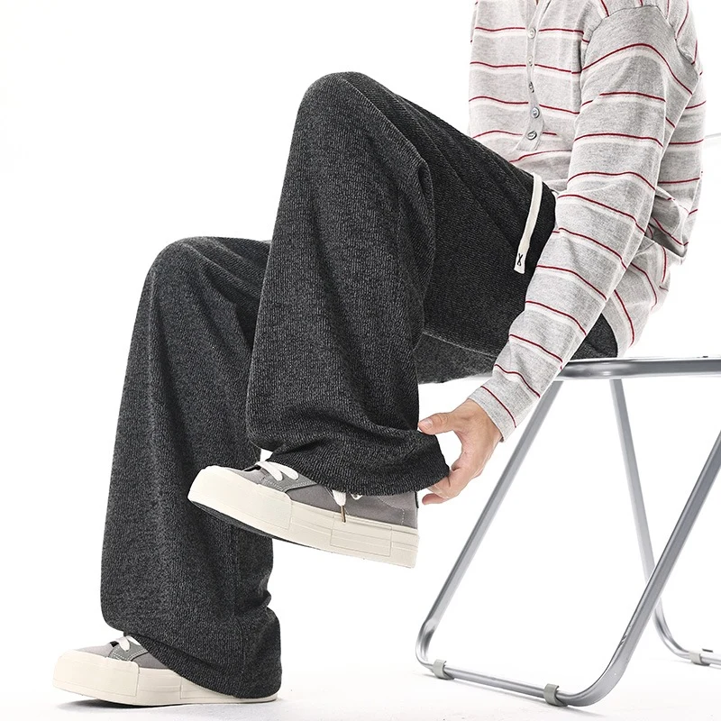 Damen Extraweite Strick-Loungehose mit Tunnelzug und elastischem Bund Drune