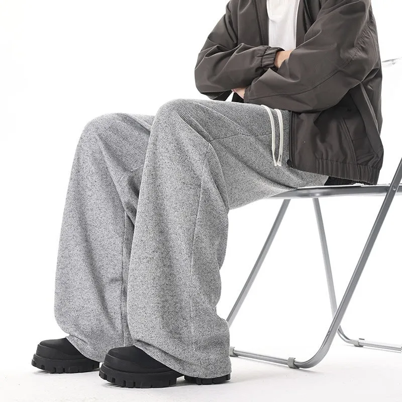 Damen Extraweite Strick-Loungehose mit Tunnelzug und elastischem Bund Drune