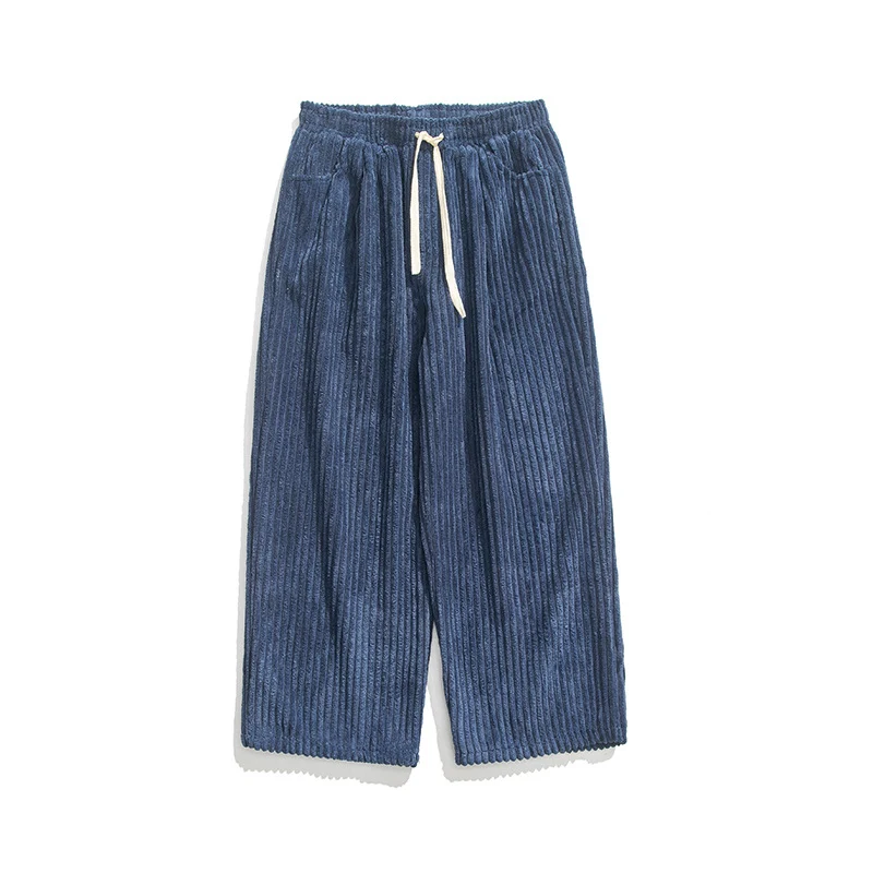 Damen Extraweite Cordhose mit Kordelzug, Rippenstruktur und weitem Bein Drune