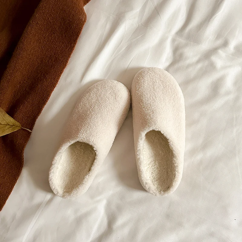 Damen Gefütterte Hausschuhe‑Slipper aus Teddyfleece mit gepolstertem Komfortfußbett Drune