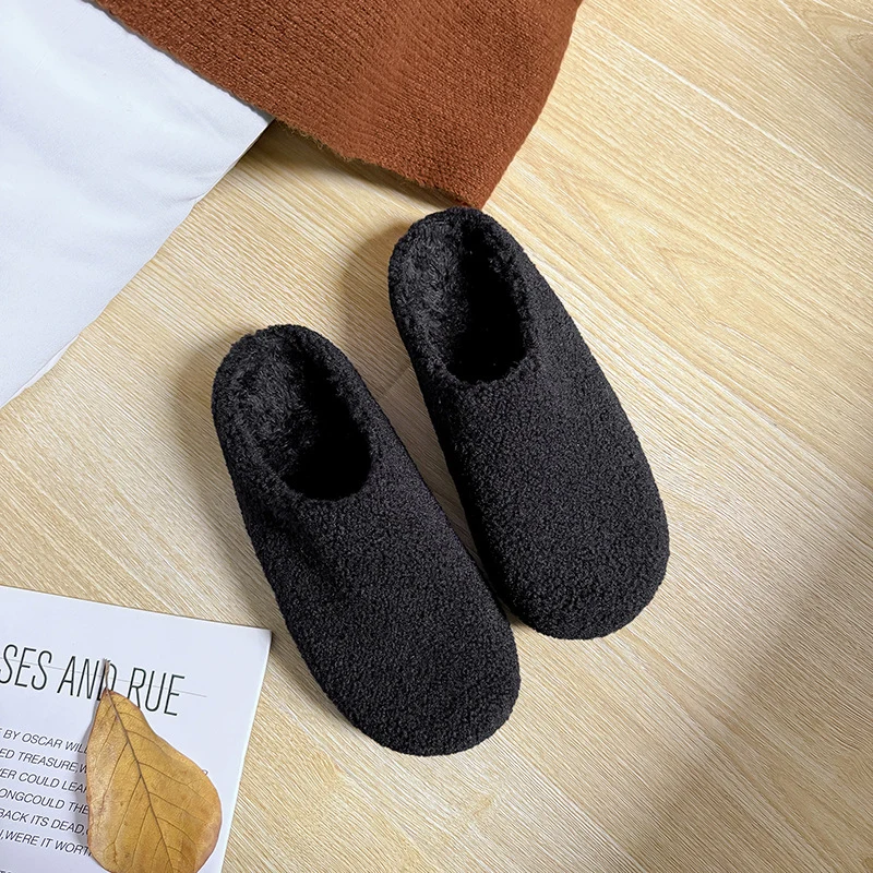 Damen Gefütterte Hausschuhe‑Slipper aus Teddyfleece mit gepolstertem Komfortfußbett Drune