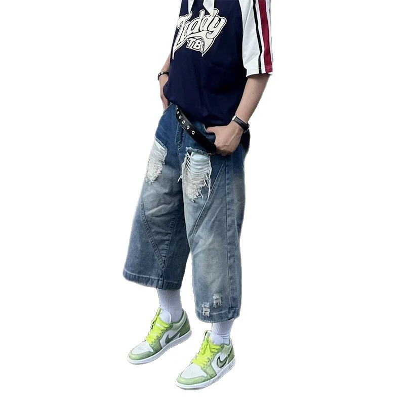 Herren Trendige Weitbein-Jeans Drune
