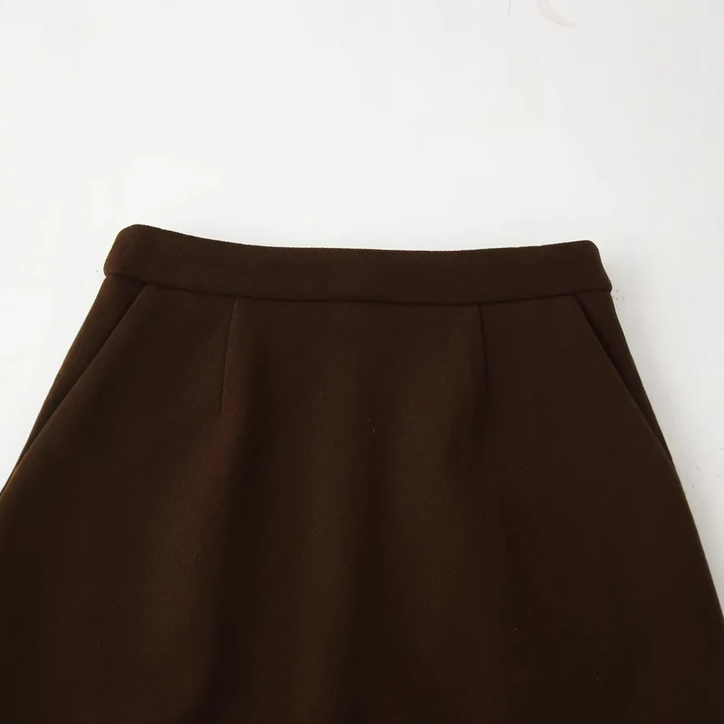Damen Zweiteiliges tailliertes Blazer- und Minirock-Set mit goldener Schmuckknopfleiste Drune