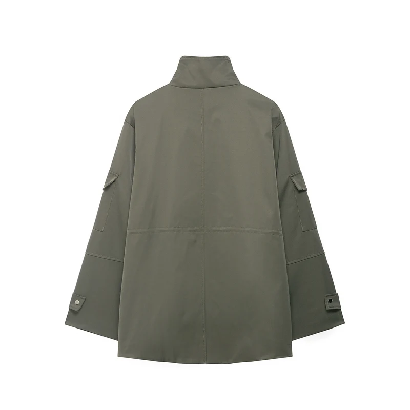 Damen Utility-Parka mit aufgesetzten Pattentaschen und hohem Stehkragen Drune
