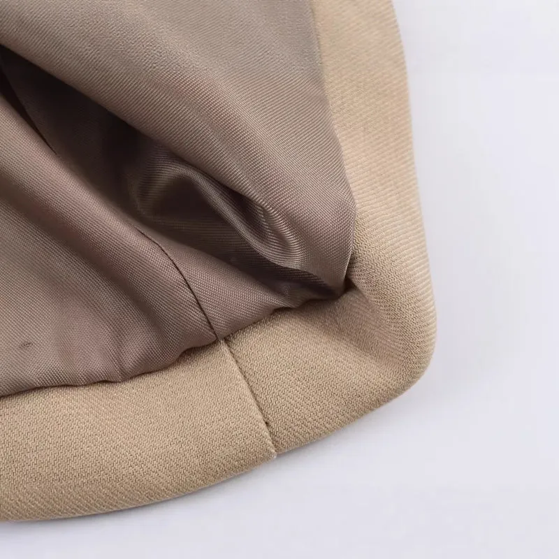 Damen taillierter Longline-Blazer mit Wiener Nähten und Pattentaschen Drune