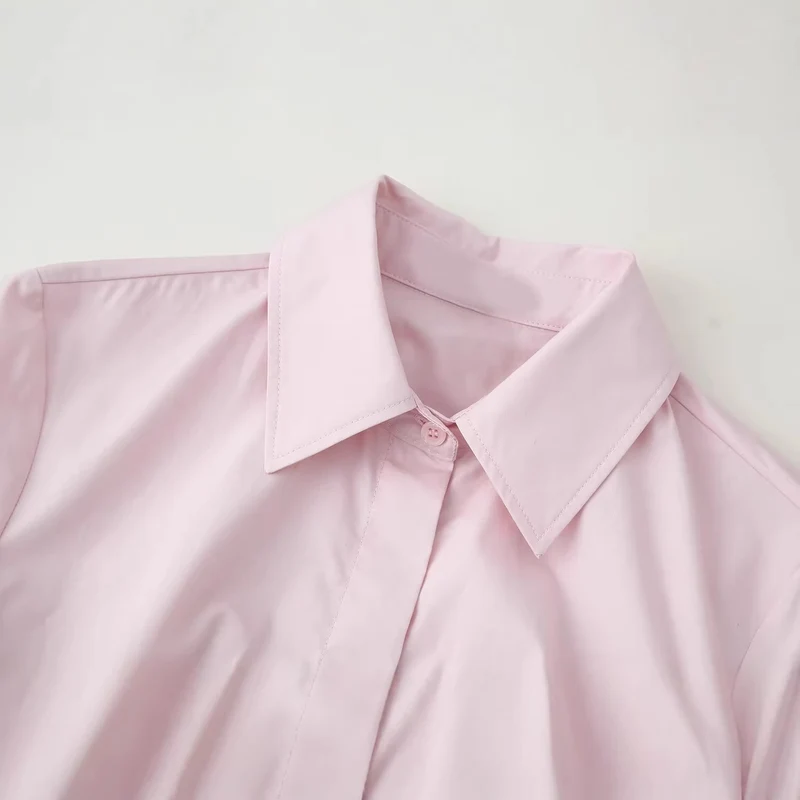 Damen Taillierter Kurzblazer im Peplum‑Schnitt mit Hemdkragen Drune