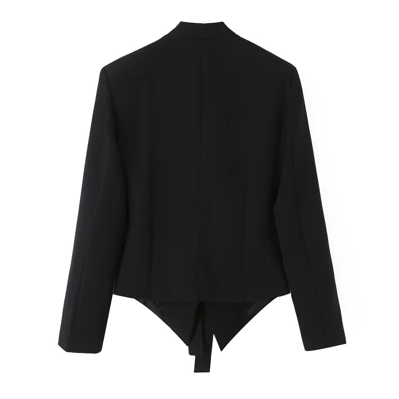 Damen Taillierter Blazer mit Bindegürtel und asymmetrischem Zipfelsaum Drune