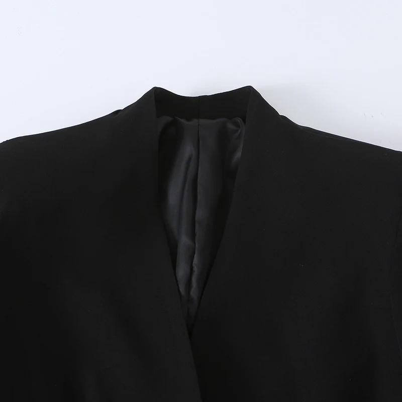 Damen Taillierter Blazer mit Bindegürtel und asymmetrischem Zipfelsaum Drune