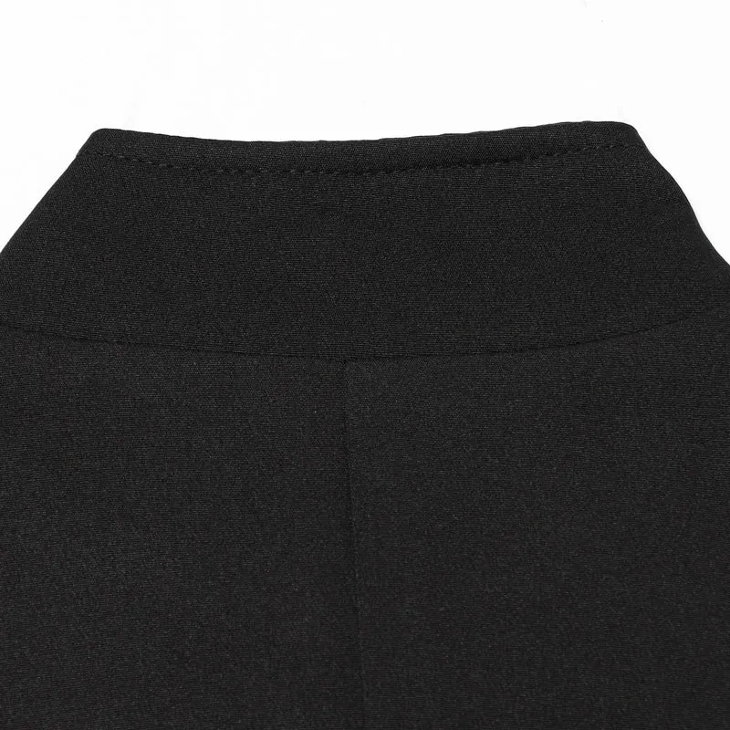 Damen Taillierte Military‑Weste mit Stehkragen und Zierriegeln Drune
