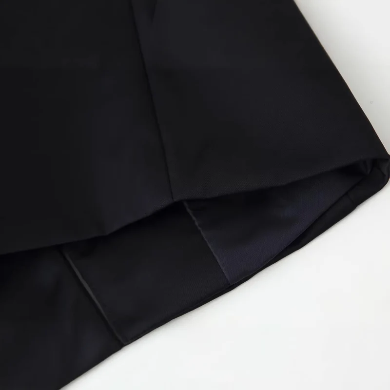 Damen Taillierte Kurzjacke im Mandarinstil mit dekorativen Knotenverschlüssen Drune