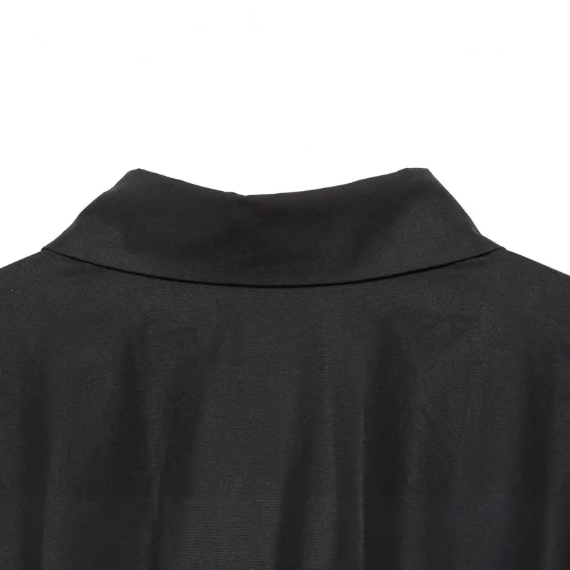 Damen Taillierte Hemdbluse mit Schößchen und Wiener Nähten Drune